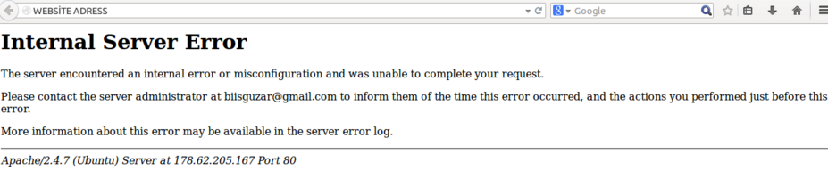 500 Error - your site be gone dude - where are your backups?